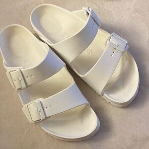 Birkenstock White Double Strap Sandals